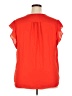 Chaus 100% Polyester Orange Short Sleeve Blouse Size XXL - photo 2