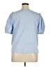 ELOQUII Blue Short Sleeve Blouse Size 16 Plus - photo 2