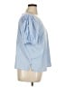 ELOQUII Blue Short Sleeve Blouse Size 16 Plus - photo 4
