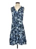 Gap 100% Rayon Print Blue Casual Dress Size S (tall) - photo 1