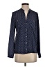 Zara 100% Polyester Polka Dots Blue Long Sleeve Blouse Size XS - photo 1