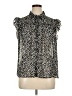 Assorted Brands 100% Polyester Animal Print Black Sleeveless Blouse Size XL - photo 1