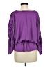 Ramy Brook 100% Polyester Purple 3/4 Sleeve Blouse Size M - photo 2