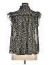 Assorted Brands 100% Polyester Animal Print Black Sleeveless Blouse Size XL - photo 2