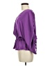 Ramy Brook 100% Polyester Purple 3/4 Sleeve Blouse Size M - photo 5