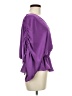 Ramy Brook 100% Polyester Purple 3/4 Sleeve Blouse Size M - photo 4