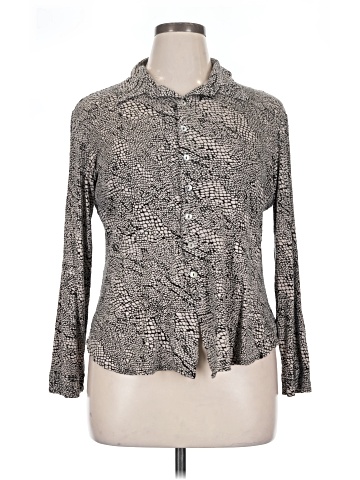 Chico's Design 3/4 Sleeve Button-Down Shirt (view 1)