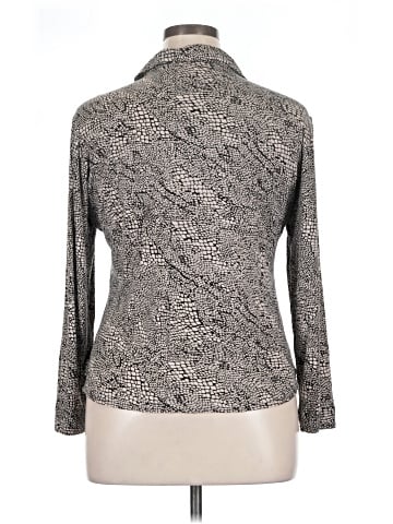 Chico's Design 3/4 Sleeve Button-Down Shirt (view 2)