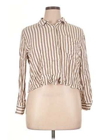 Alexander Jordan 3/4 Sleeve Button-Down Shirt (view 1)