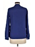 Unbranded 100% Polyester Blue Long Sleeve Blouse Size M (estimated) - photo 2