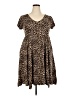 Torrid Animal Print Brown Casual Dress Size 2X Plus (2) - photo 1