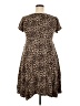 Torrid Animal Print Brown Casual Dress Size 2X Plus (2) - photo 2