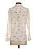 Rails Animal Print Ivory Long Sleeve Blouse Size S - photo 2