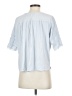 Wrap Solid Blue Short Sleeve Henley Size 4 - photo 1