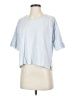 Wrap Solid Blue Short Sleeve Henley Size 4 - photo 2