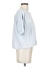Wrap Solid Blue Short Sleeve Henley Size 4 - photo 5