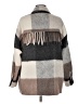 Zara Plaid Brown Coat Size M - photo 2