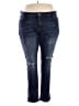 Kut from the Kloth Solid Blue Jeans Size 22 - photo 1