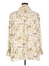 Max Studio 100% Polyester Floral Ivory Long Sleeve Blouse Size XXL - photo 2