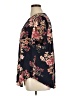 Torrid Floral Black Short Sleeve Blouse Size 1X Plus (1) - photo 5
