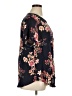 Torrid Floral Black Short Sleeve Blouse Size 1X Plus (1) - photo 4