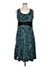 Perceptions Paisley Teal Cocktail Dress Size XL - photo 1
