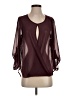 Studio Y Burgundy 3/4 Sleeve Blouse Size S - photo 1