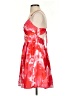 Unbranded 100% Polyester Floral Red Cocktail Dress Size S - photo 5