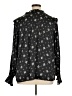 Gap 100% Polyester Black Long Sleeve Blouse Size XL - photo 2