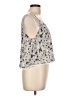 Lush Silver Sleeveless Blouse Size L - photo 4