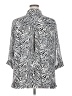 Jones & Co 100% Polyester Animal Print Silver 3/4 Sleeve Blouse Size 2X - photo 2