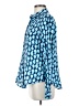 Lilly Pulitzer 100% Linen Print Blue Long Sleeve Blouse Size XS - photo 5