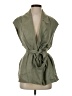 Zara 100% Cotton Green Vest Size S - photo 1