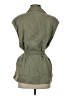 Zara 100% Cotton Green Vest Size S - photo 2