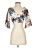 Shein Teal 3/4 Sleeve Blouse Size S - photo 1