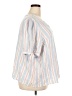 Kim Rogers Stripes Blue 3/4 Sleeve Blouse Size 3X - photo 4
