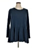 Comfy U.S.A. Blue Long Sleeve Blouse Size XL - photo 1