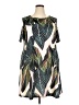 Assorted Brands 100% Polyester Tropical Green Casual Dress Size 2X - photo 1