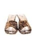 by FAR 100% Leather Animal Print Brown Sandals Size EU 38 - photo 2