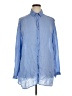 Tianello 100% Rayon Blue Long Sleeve Button-Down Shirt Size XL - photo 1