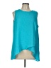 Zac & Rachel 100% Polyester Teal Sleeveless Blouse Size L - photo 1