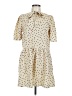 Shein 100% Polyester Polka Dots Tan Casual Dress Size 6 - photo 1