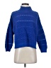 French Connection 100% Cotton Blue Turtleneck Sweater Size S - photo 1