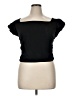 Express 100% Cotton Black Short Sleeve Top Size XL - photo 1