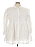 Cato 100% Elastic Ivory 3/4 Sleeve Blouse Size 26 - 28 - photo 1