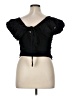 Express 100% Cotton Black Short Sleeve Top Size XL - photo 2