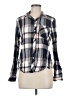 Wrapper Plaid Gray Long Sleeve Button-Down Shirt Size M - photo 1
