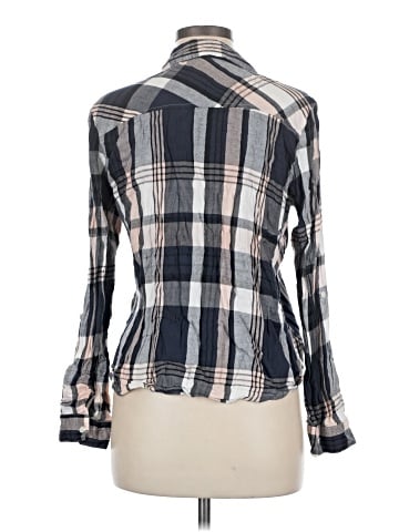 Wrapper Long Sleeve Button-Down Shirt (view 2)