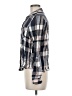 Wrapper Plaid Gray Long Sleeve Button-Down Shirt Size M - photo 5