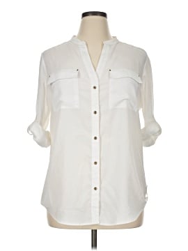 Premise Studio 3/4 Sleeve Button-Down Shirt (view 1)